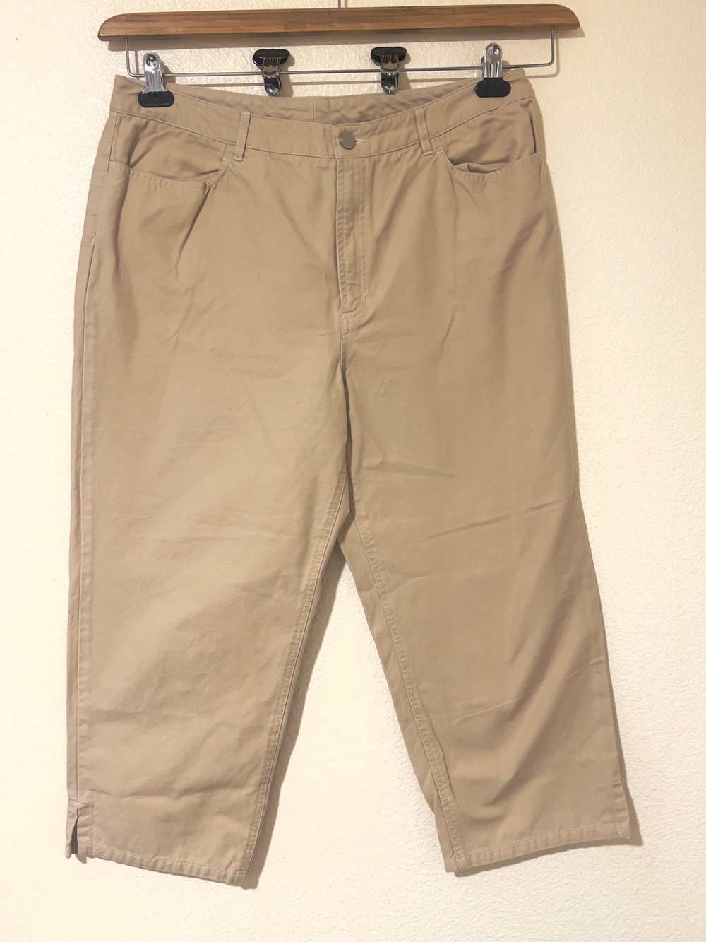 Jones New York Casual Straight-Leg Khaki Pants Size 16